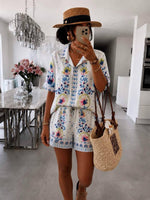 Carica l'immagine nel visualizzatore di Gallery, Completo Camicia e Short Stampati Colorati Estate
