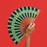 Carica l'immagine nel visualizzatore di Gallery, NUOVO* Ventaglio NORIA - 23 cm - Verde e Blu
