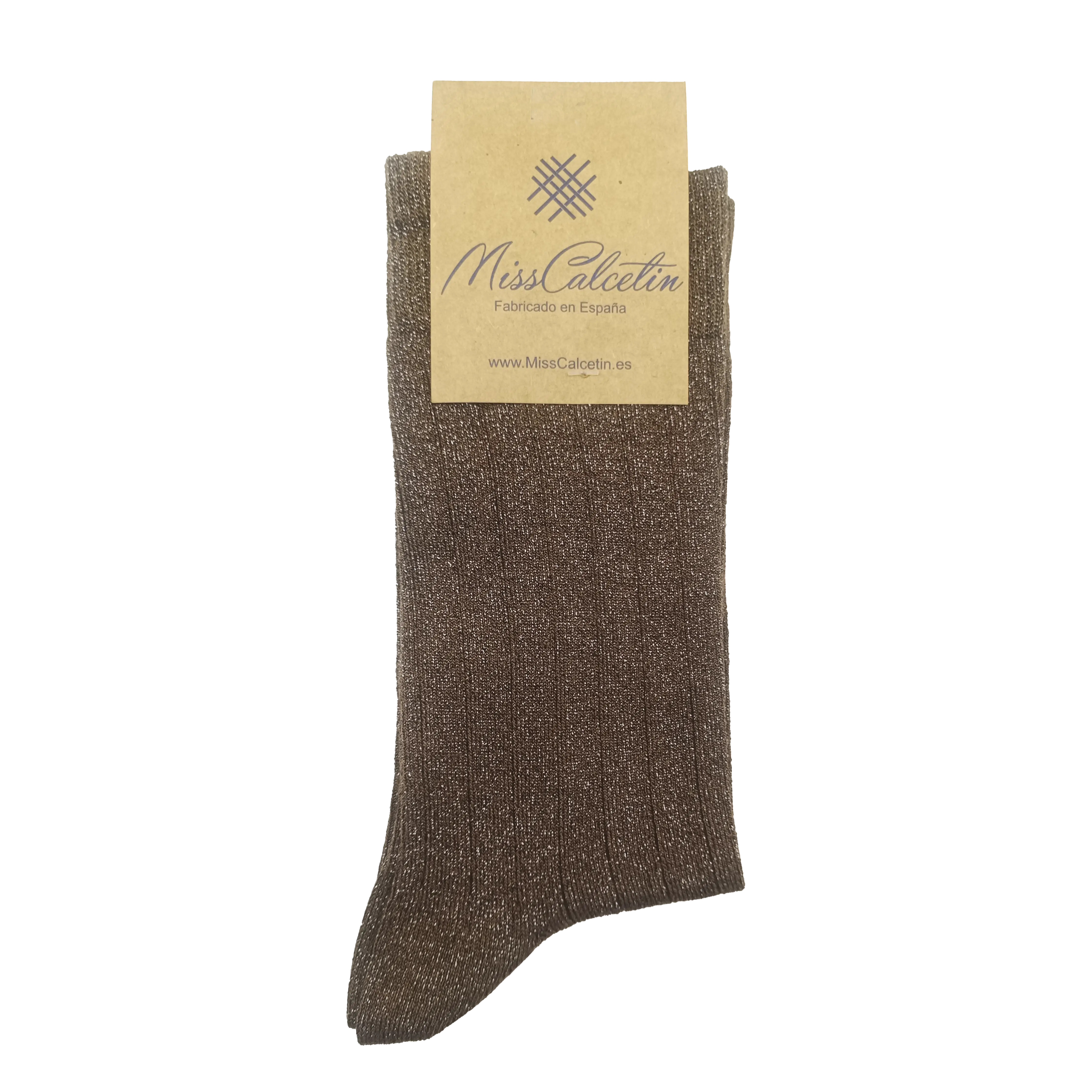MissCalcetin Canna Bassa Brilli Brilli Cioccolato