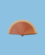 Carica l'immagine nel visualizzatore di Gallery, Ventaglio WOOD BEIGE - 21 cm - Beige
