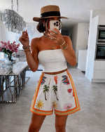 Carica l'immagine nel visualizzatore di Gallery, Short stampato estivo – Stampa boho chic: Marron
