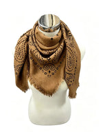 Carica l'immagine nel visualizzatore di Gallery, 5467354-K3/K23 Foulard quadrato in lana con motivo paisley
