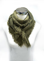 Carica l'immagine nel visualizzatore di Gallery, 5467354-K3/K23 Foulard quadrato in lana con motivo paisley
