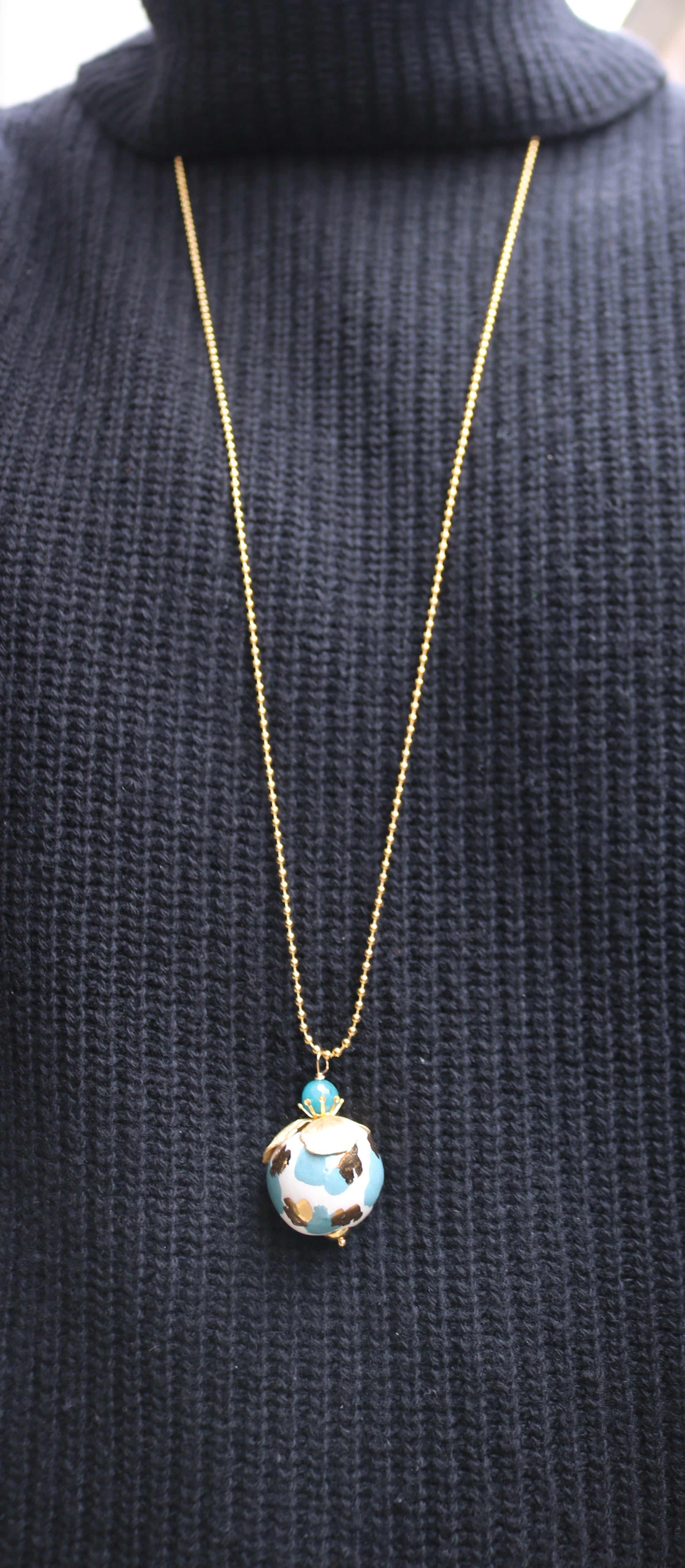 Collana ceramica palline