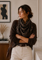 Carica l'immagine nel visualizzatore di Gallery, K21 Grande carré in lana bandana
