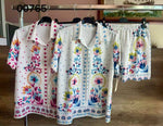 Carica l'immagine nel visualizzatore di Gallery, Completo Camicia e Short Stampati Colorati Estate
