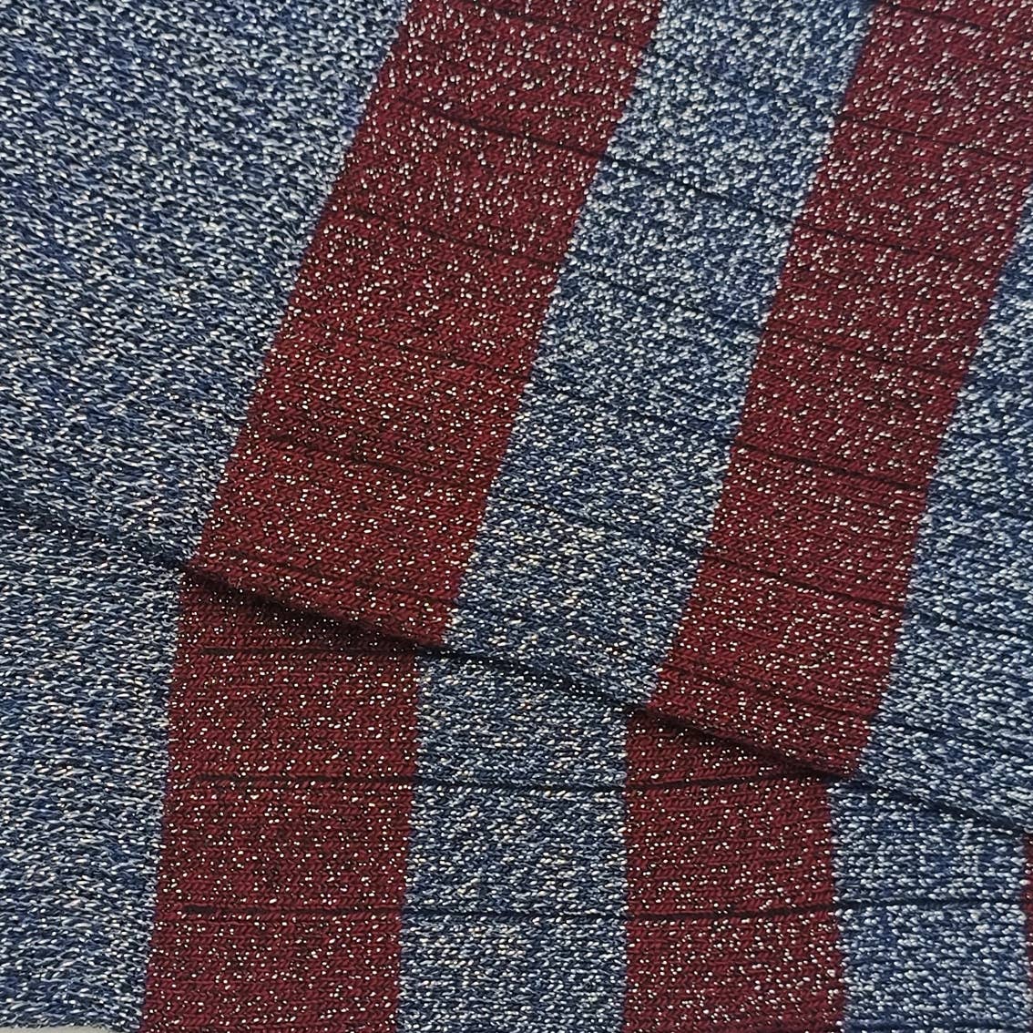 MissBrilli - Calzino alto a righe Brilli, colore bordeaux