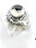 Carica l'immagine nel visualizzatore di Gallery, 5467354-K3/K23 Foulard quadrato in lana con motivo paisley

