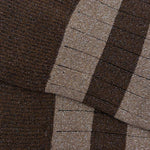 Carica l'immagine nel visualizzatore di Gallery, MissCalcetin - Calza a gambaletto basso con brillantini a righe beige-cioccolato
